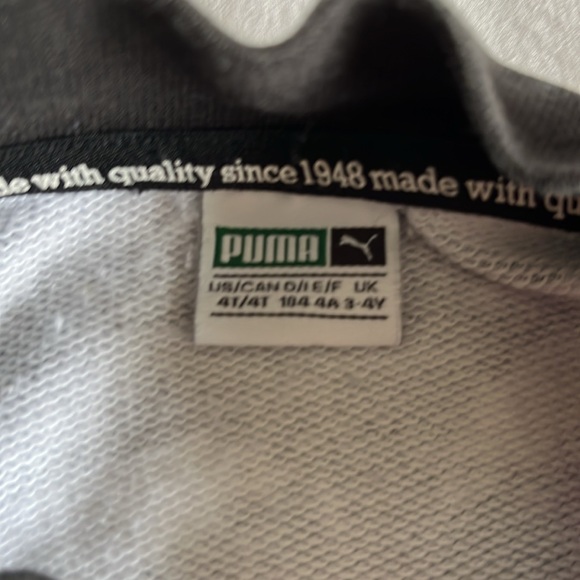 4T retro pattern Puma sweatshirt/jacket - Picture 3 of 3